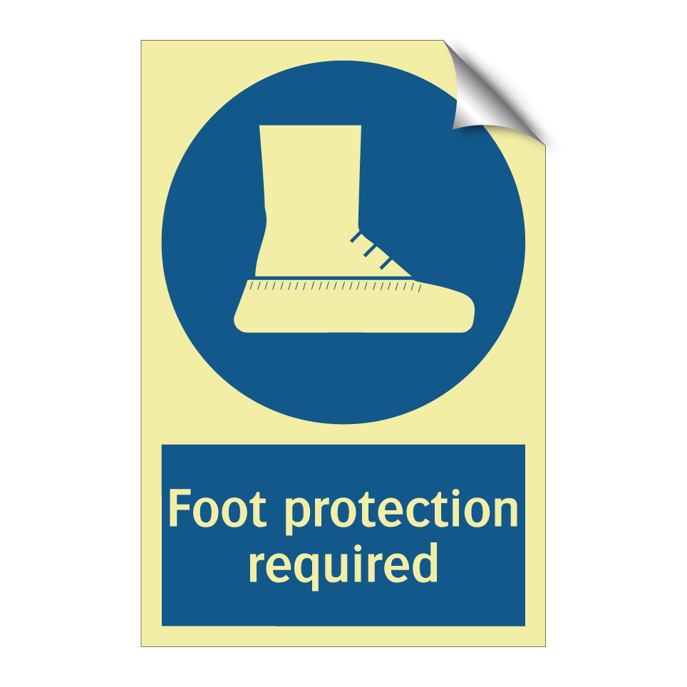 Foot protection required