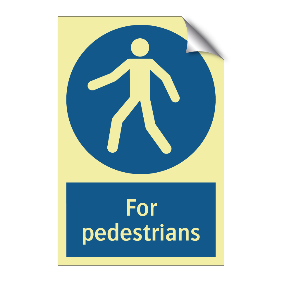 For pedestrians