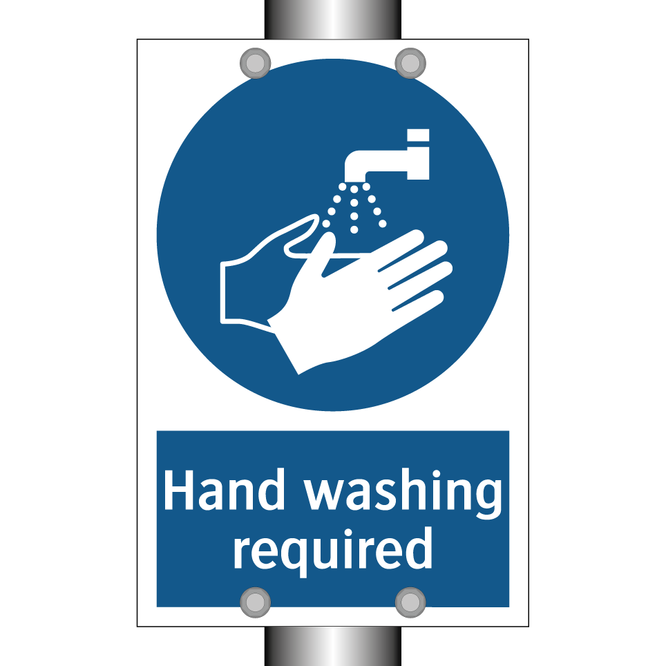 Hand washing required