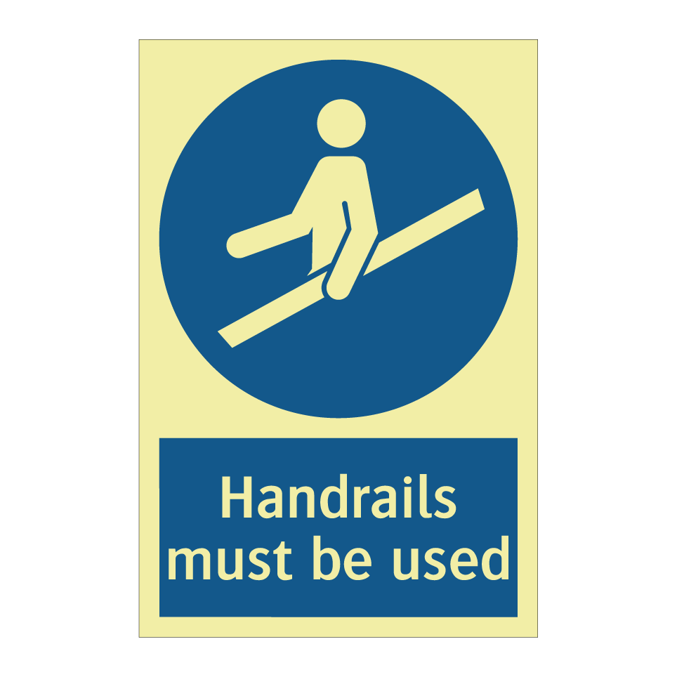 Handrails must be used