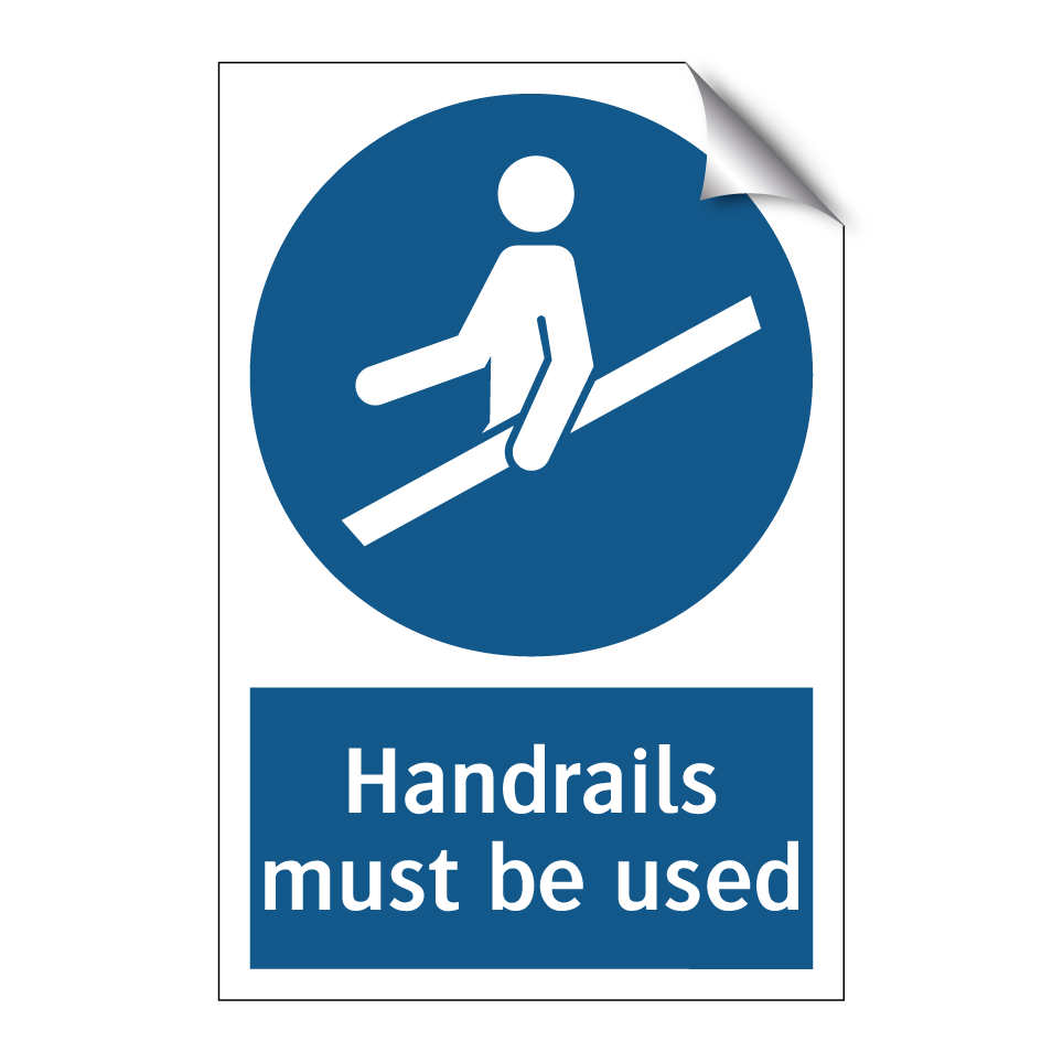 Handrails must be used