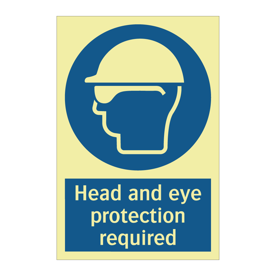 Head and eye protection required
