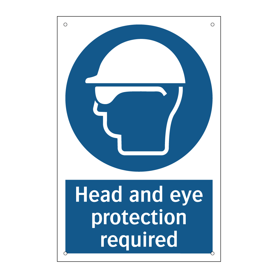 Head and eye protection required