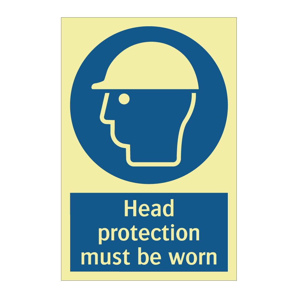 Head protection must be worn
