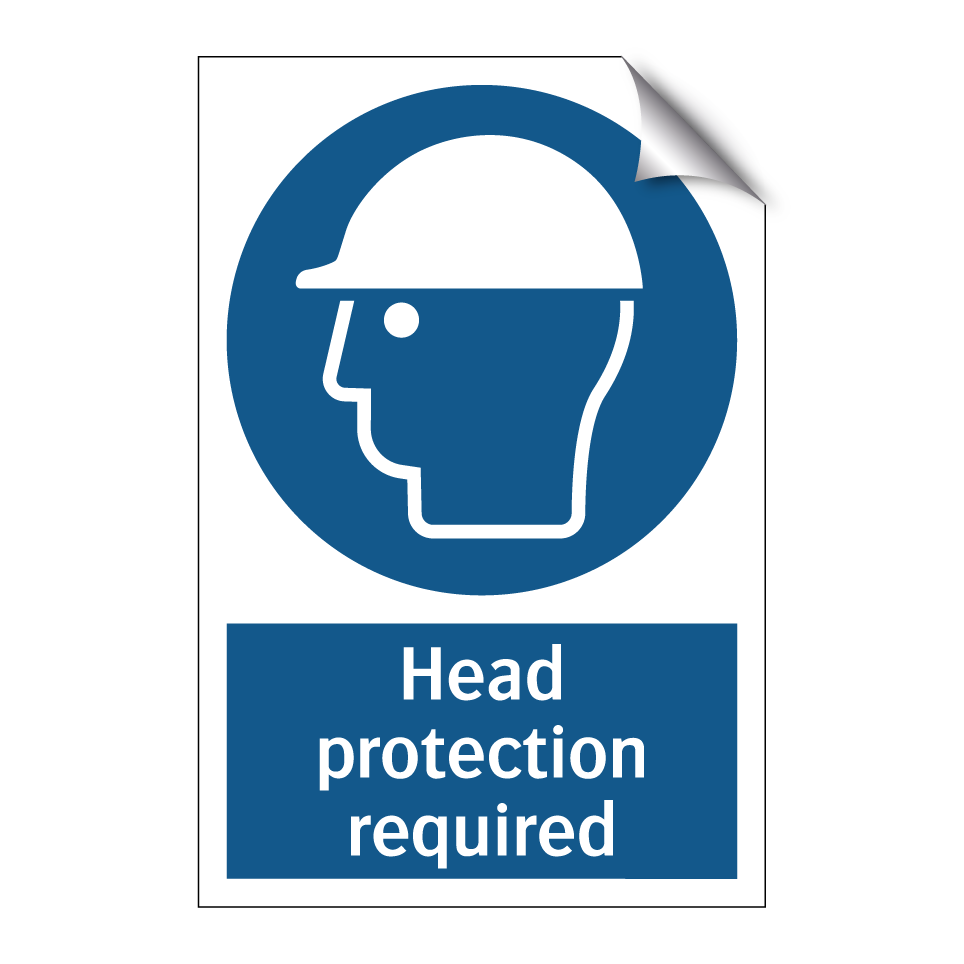 Head protection required
