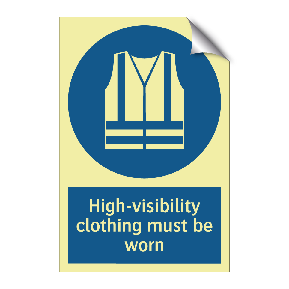 High-visibility clothing must be worn