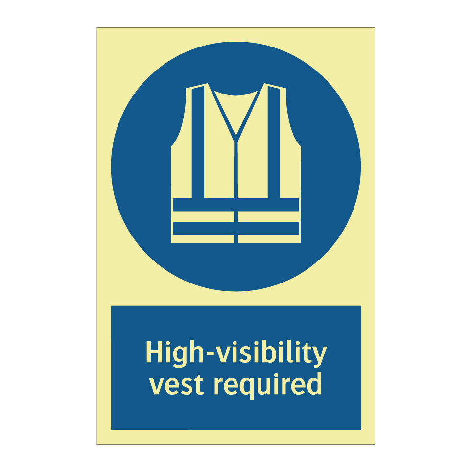 High-visibility vest required