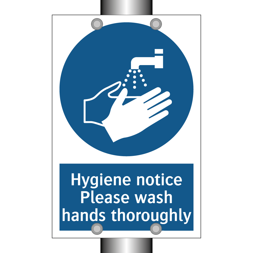 Hygiene notice Please wash hands thoroughly