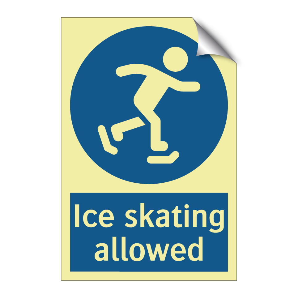 Ice skating allowed