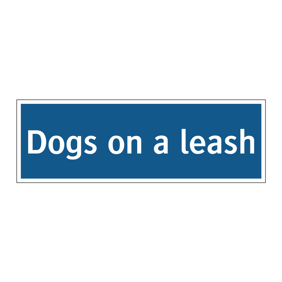 Dogs on a leash