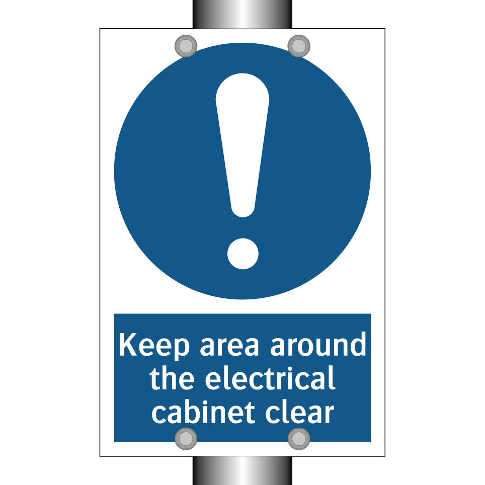 Keep area around the electrical cabinet clear