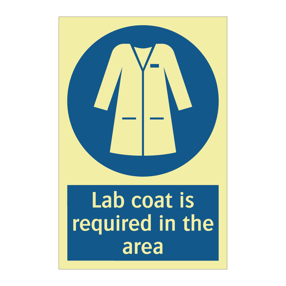 Lab coat is required in the area