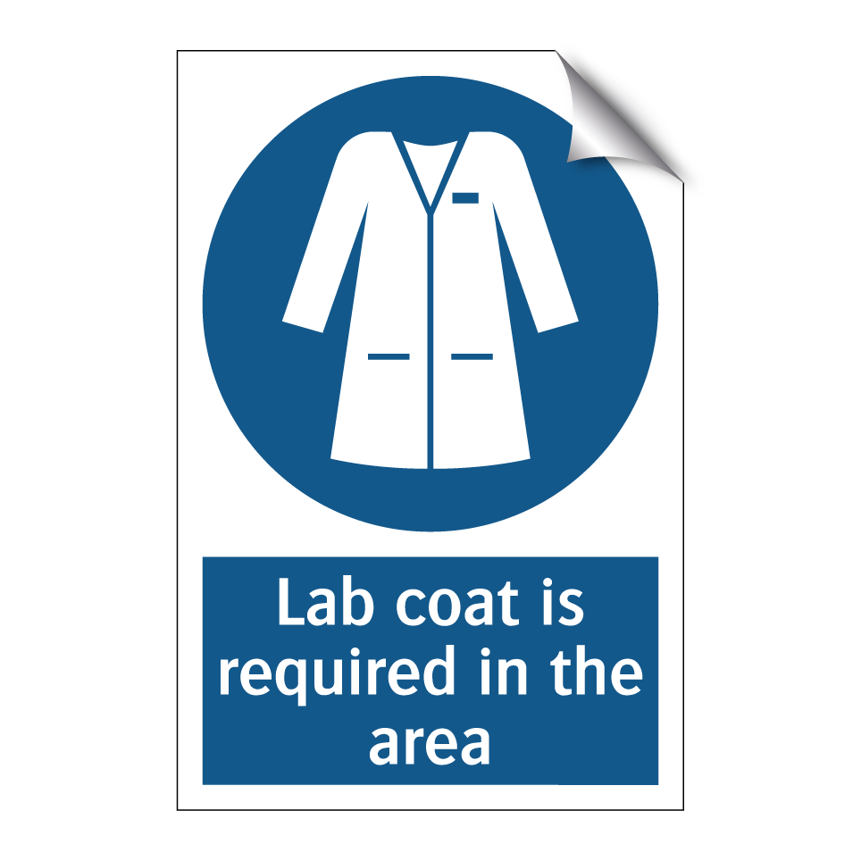 Lab coat is required in the area