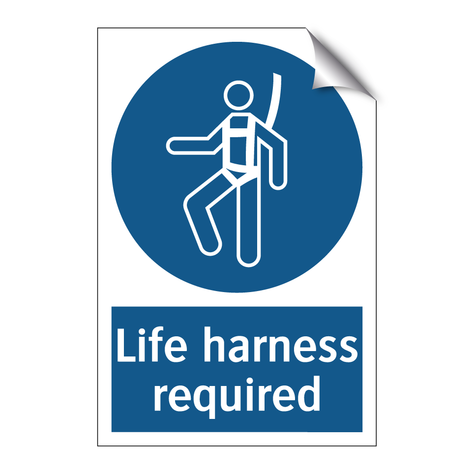 Life harness required