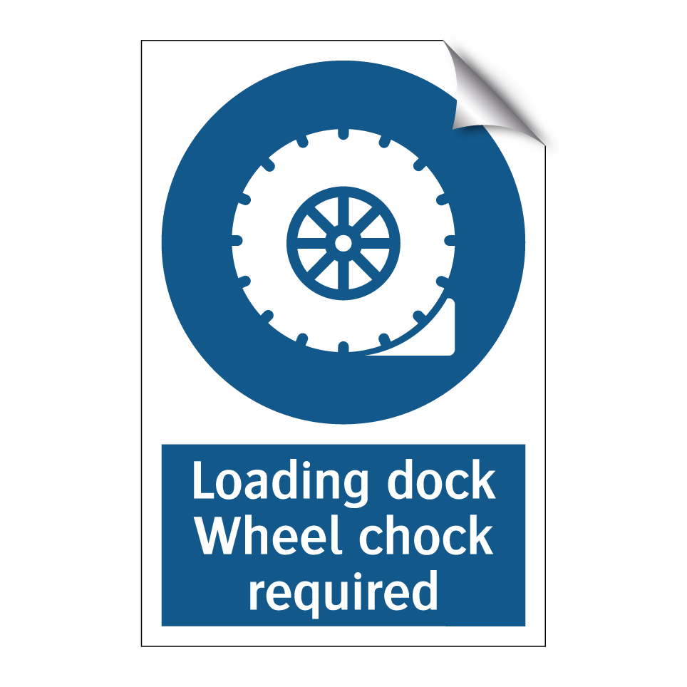 Loading dock Wheel chock required