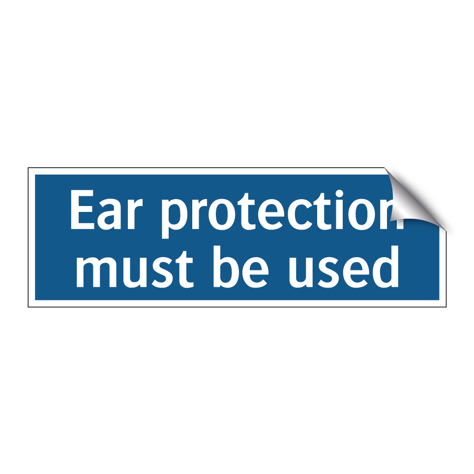 Ear protection must be used