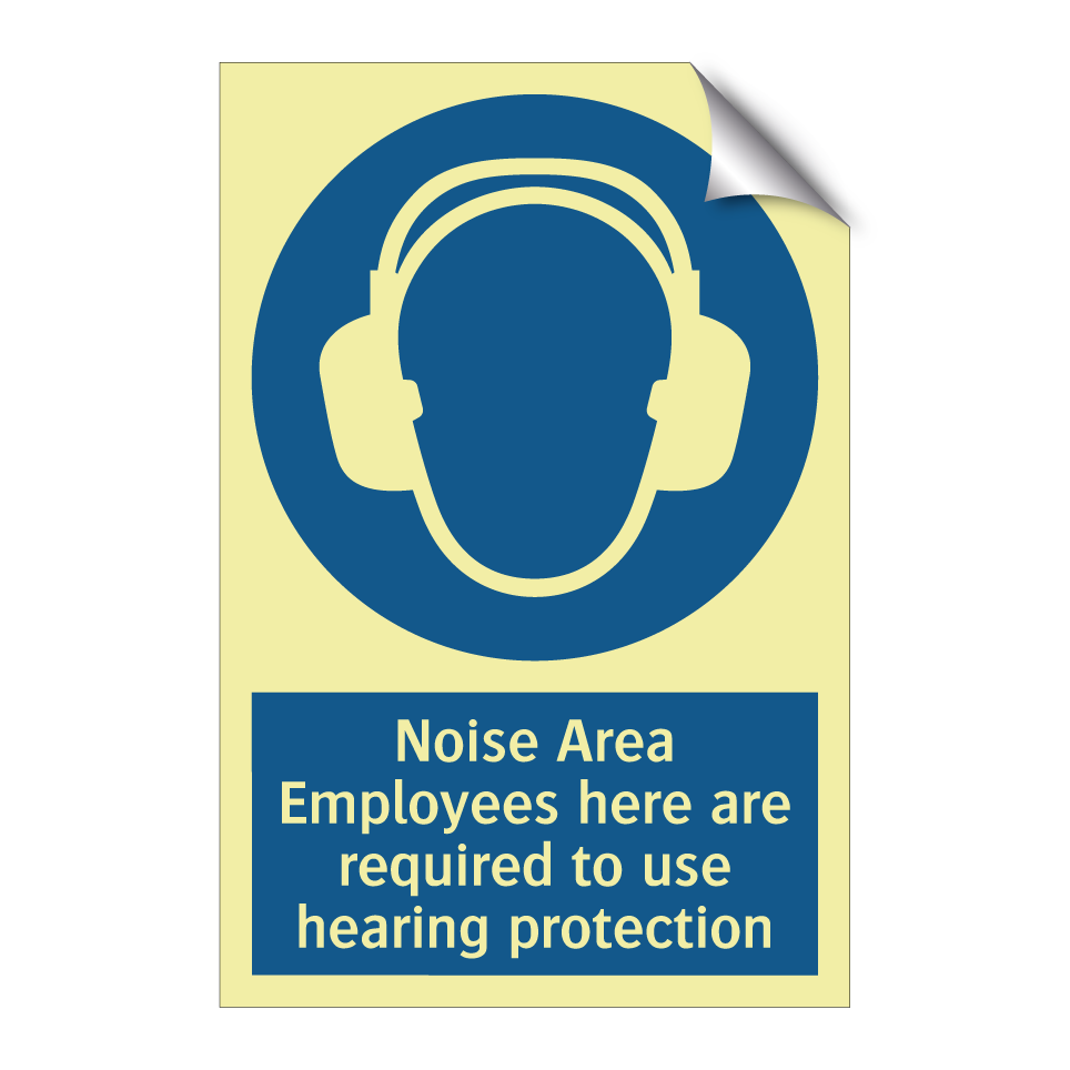 Noise Area Employees here are required to use hearing protection