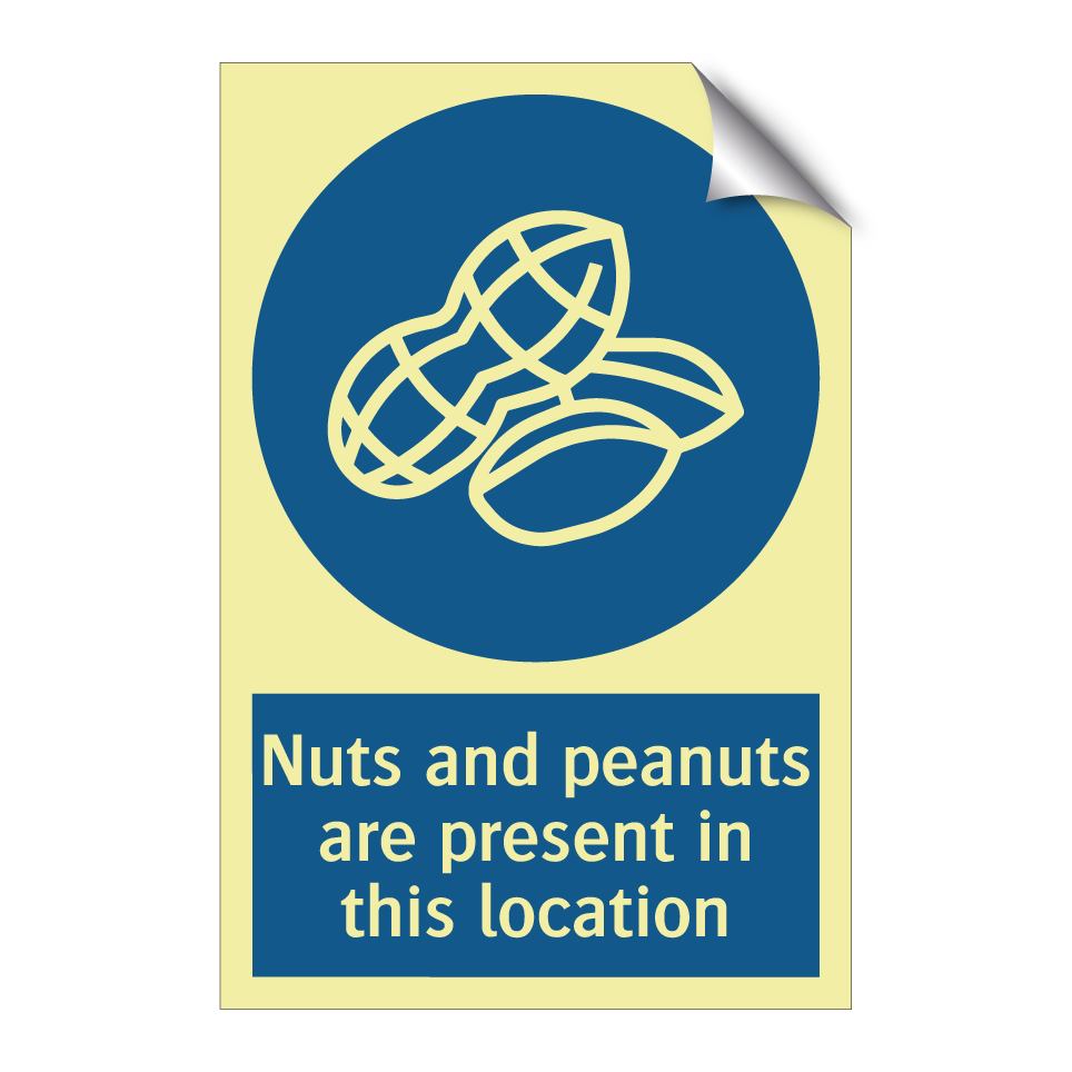 Nuts and peanuts are present in this location