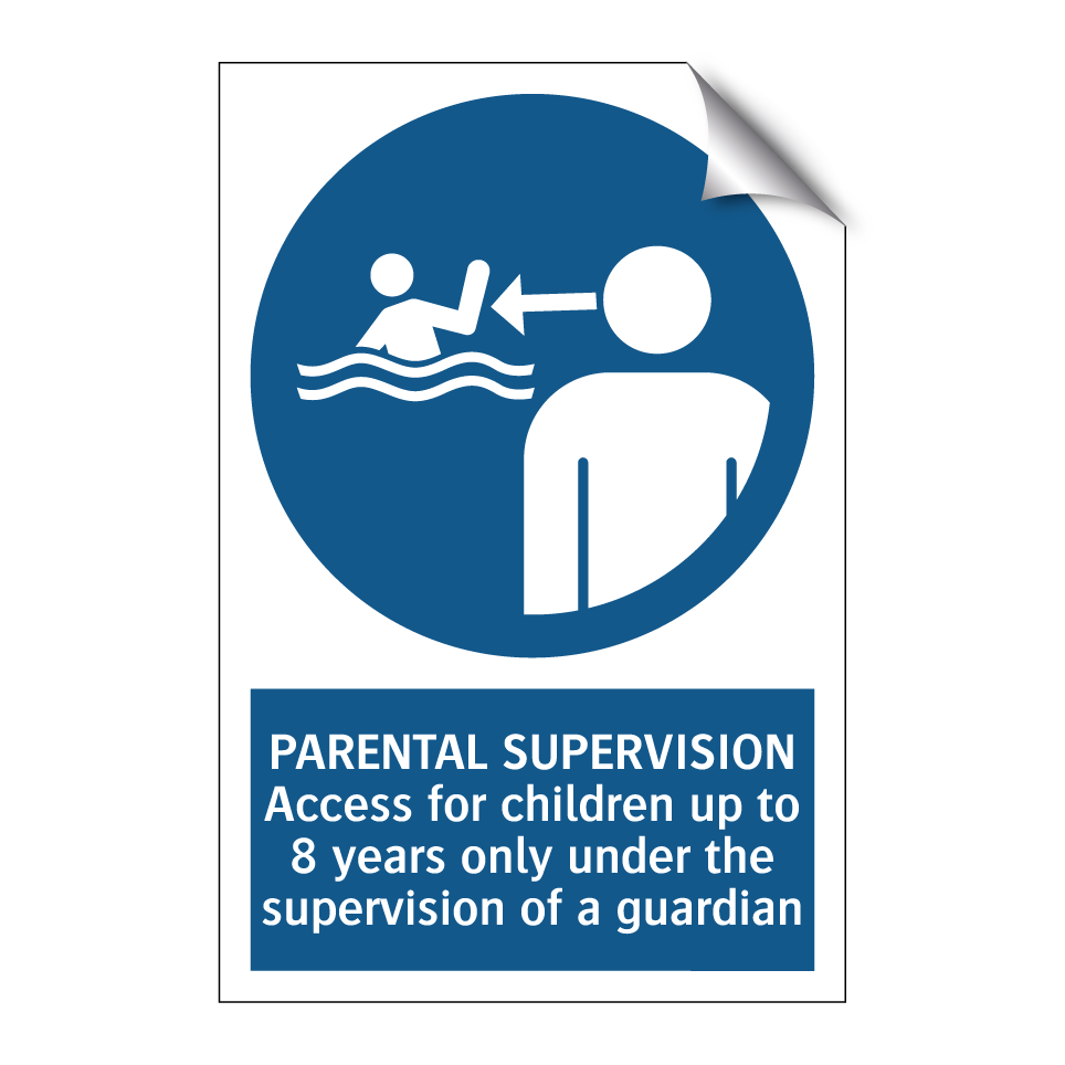 PARENTAL SUPERVISION Access for children up to 8 years only under the supervision of a guardian