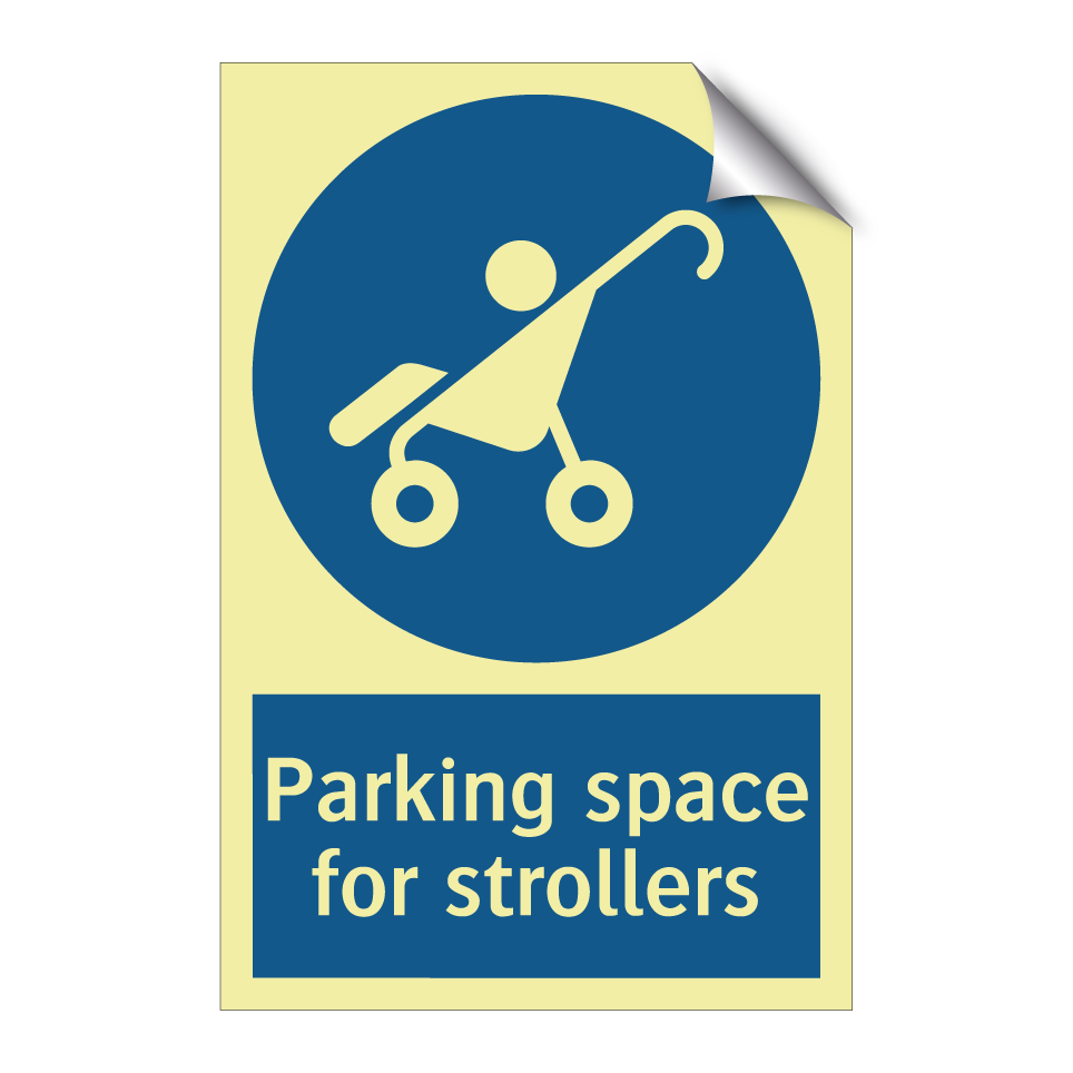 Parking space for strollers