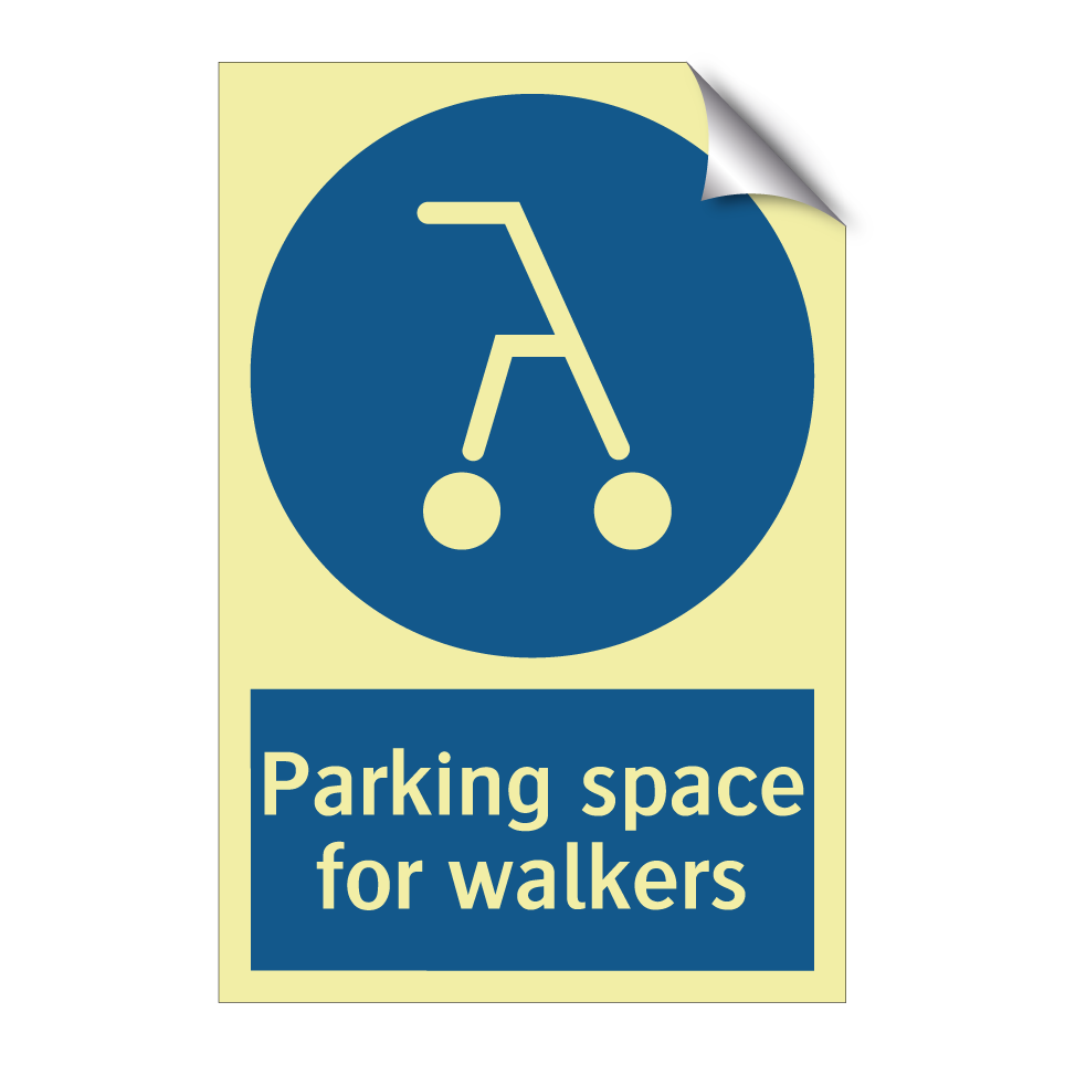 Parking space for walkers