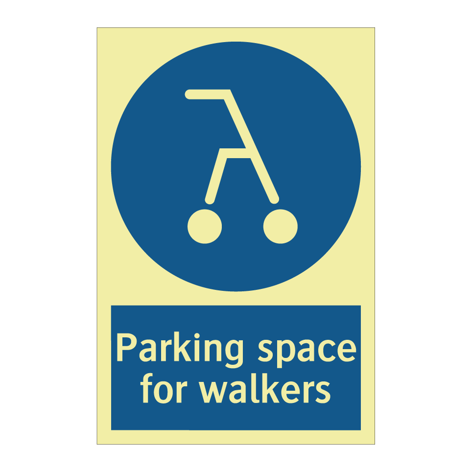 Parking space for walkers