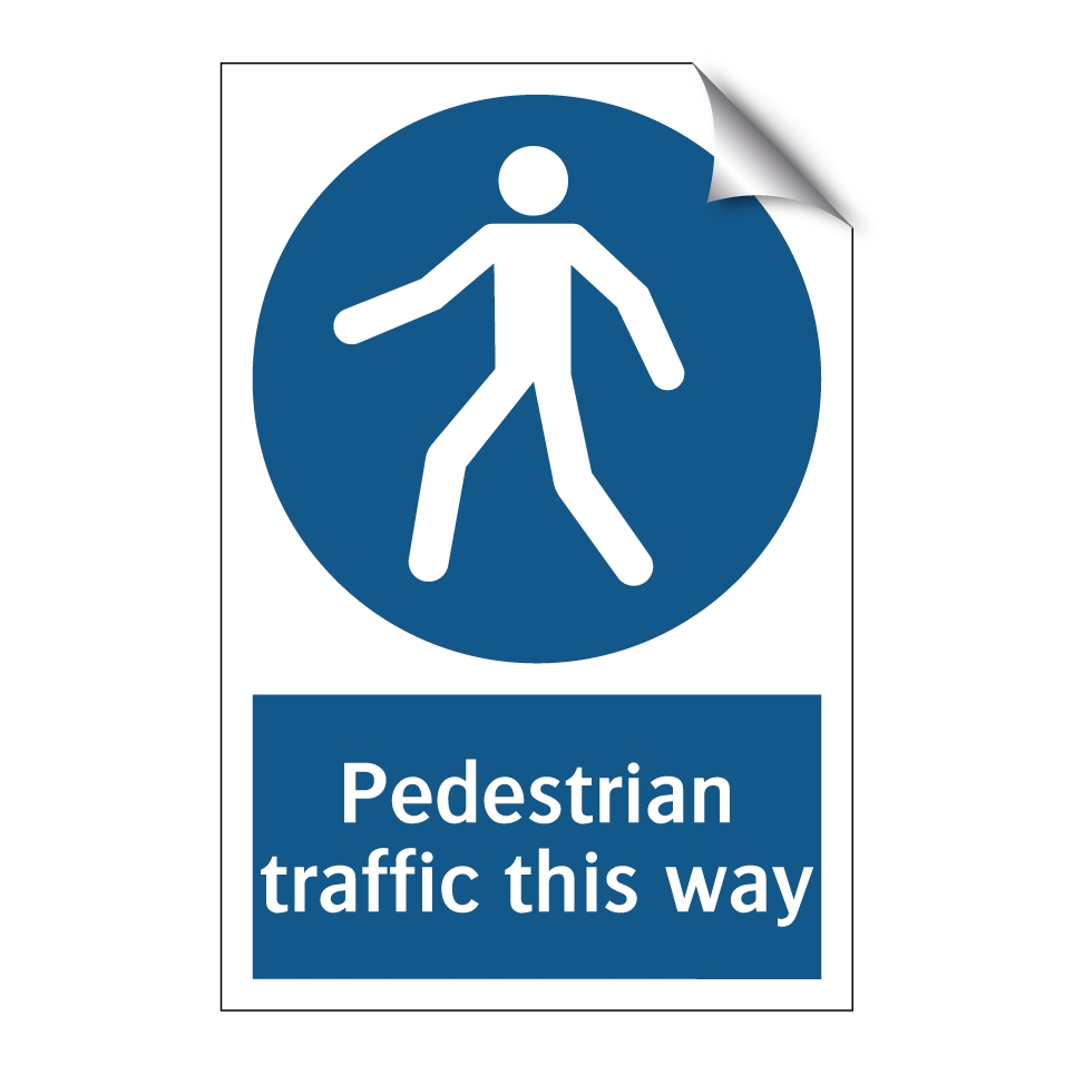 Pedestrian traffic this way
