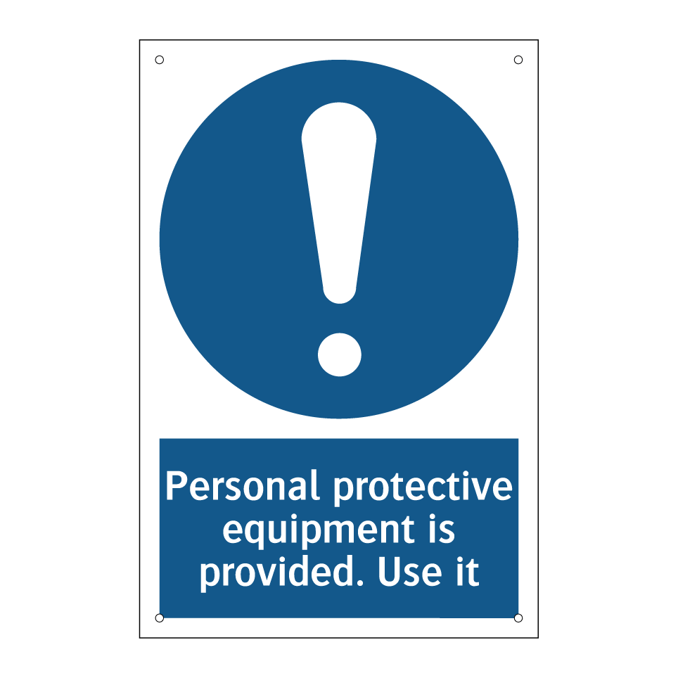 Personal protective equipment is provided. Use it