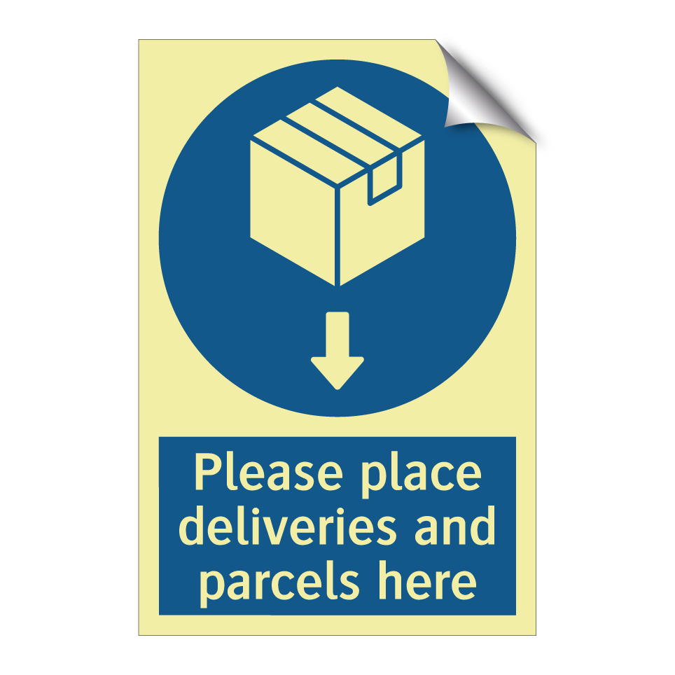 Please place deliveries and parcels here