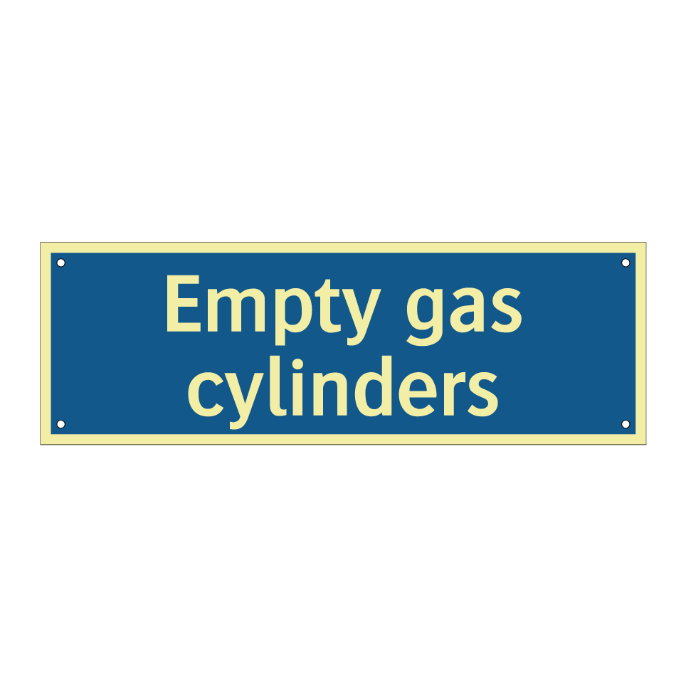 Empty gas cylinders