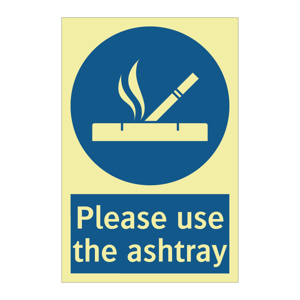 Please use the ashtray