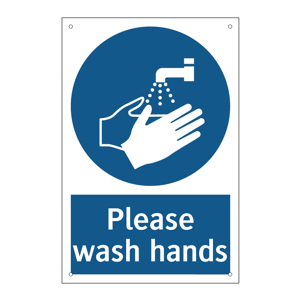 Please wash hands