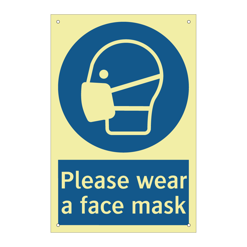 Please wear a face mask