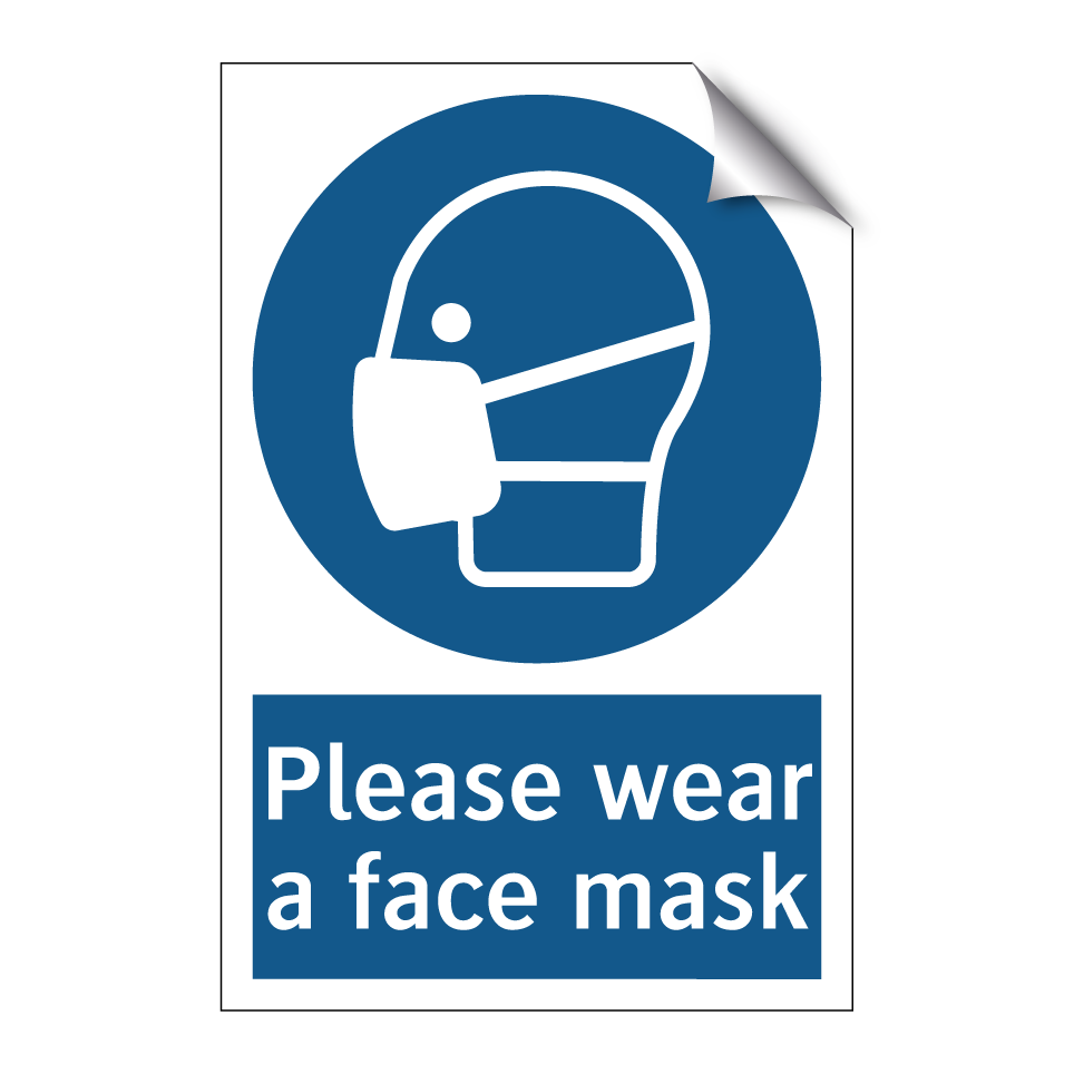 Please wear a face mask