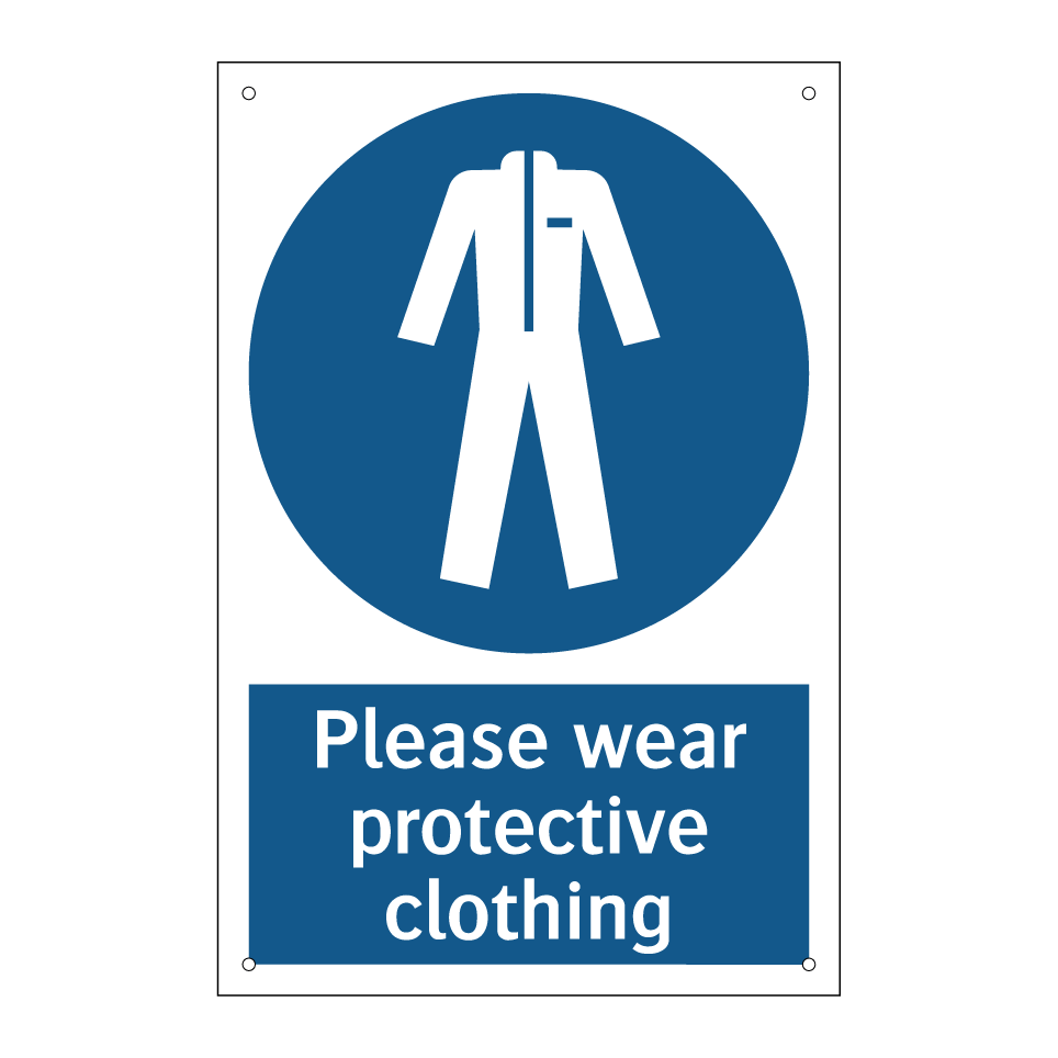 Please wear protective clothing