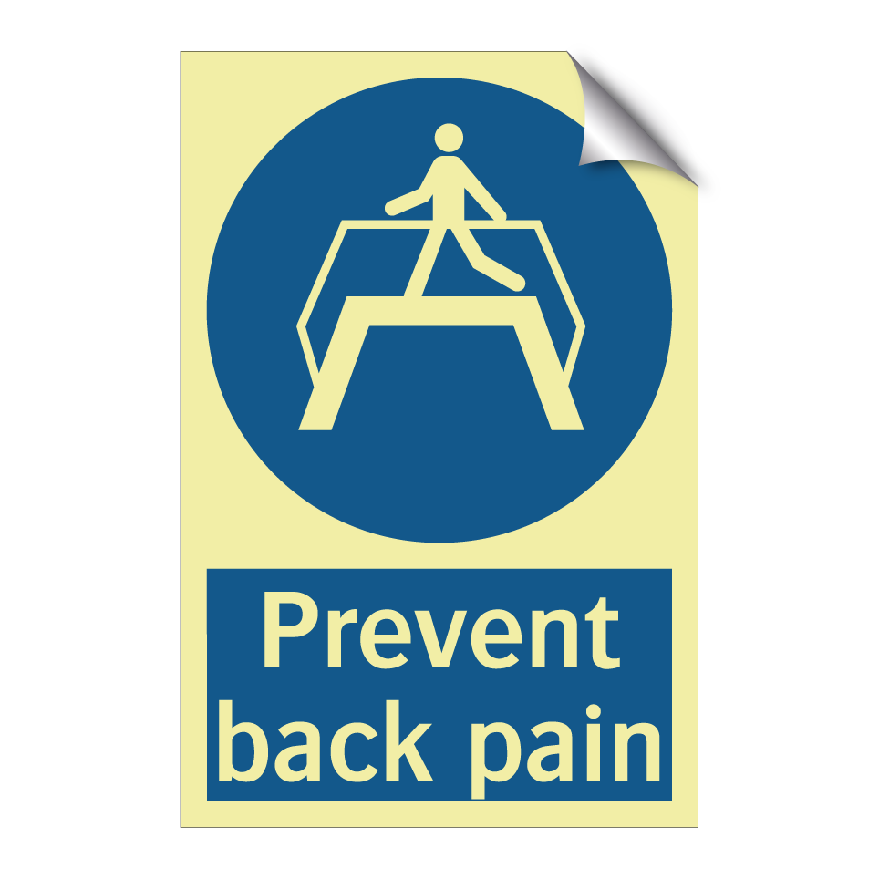 Prevent back pain