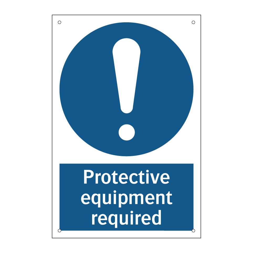 Protective equipment required