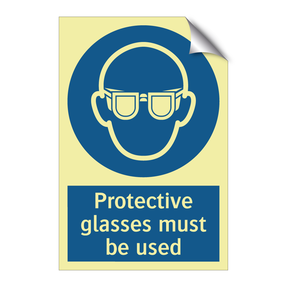 Protective glasses must be used