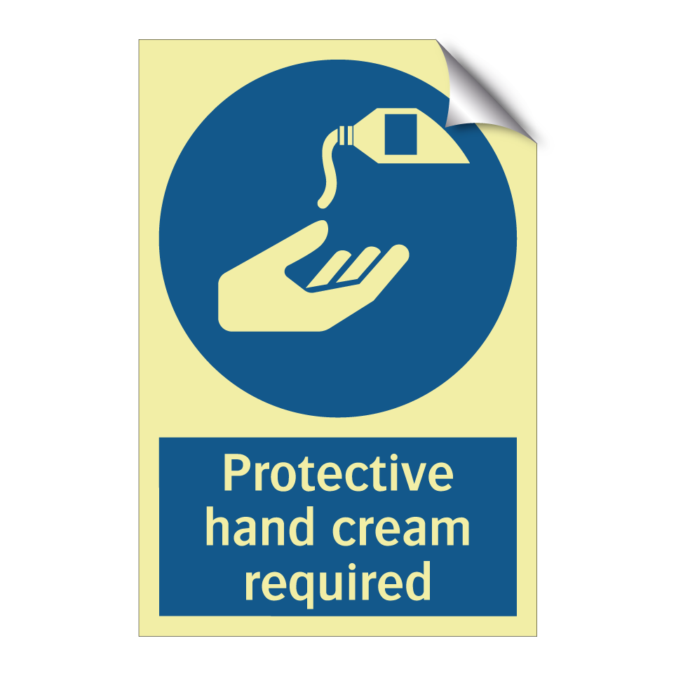 Protective hand cream required