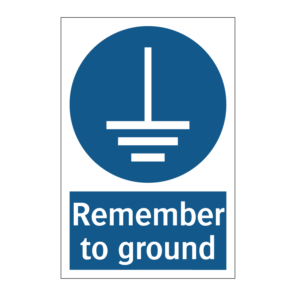 Remember to ground