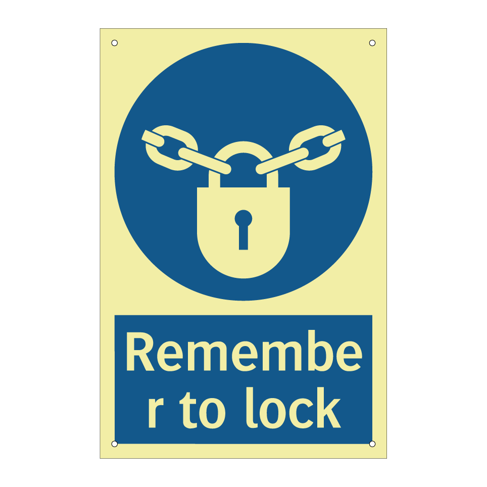 Remember to lock