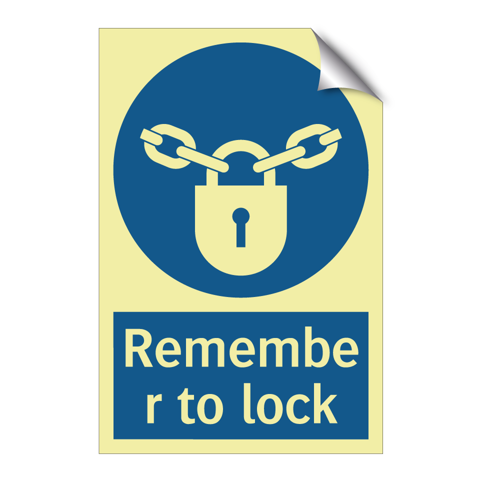 Remember to lock