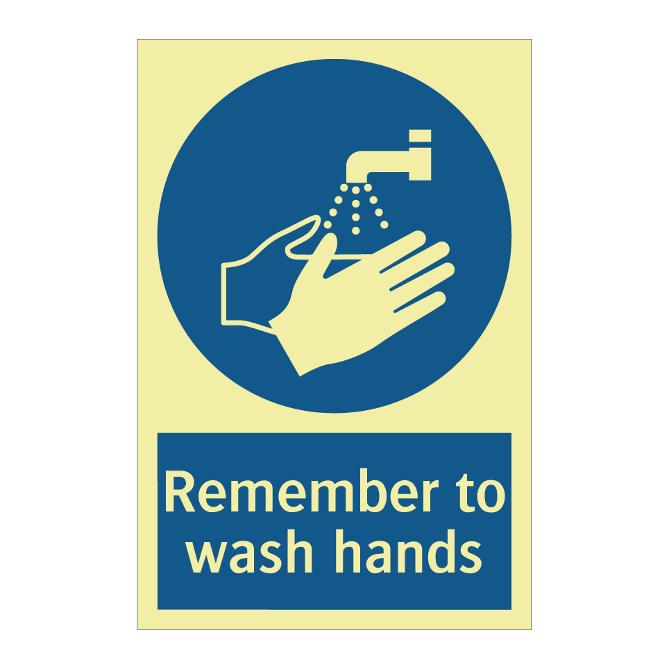 Remember to wash hands