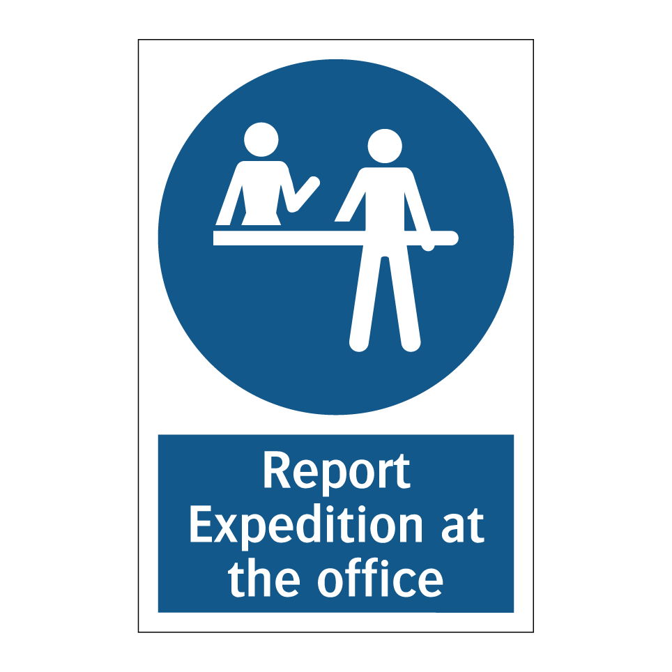 Report Expedition at the office