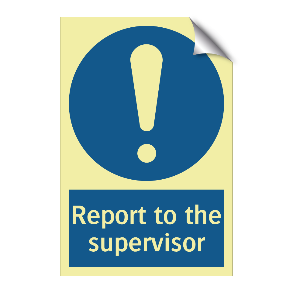 Report to the supervisor