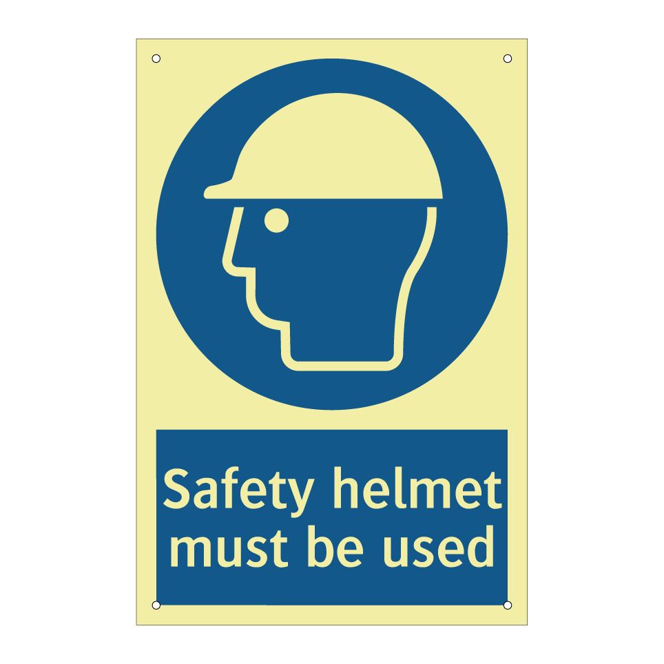 Safety helmet must be used