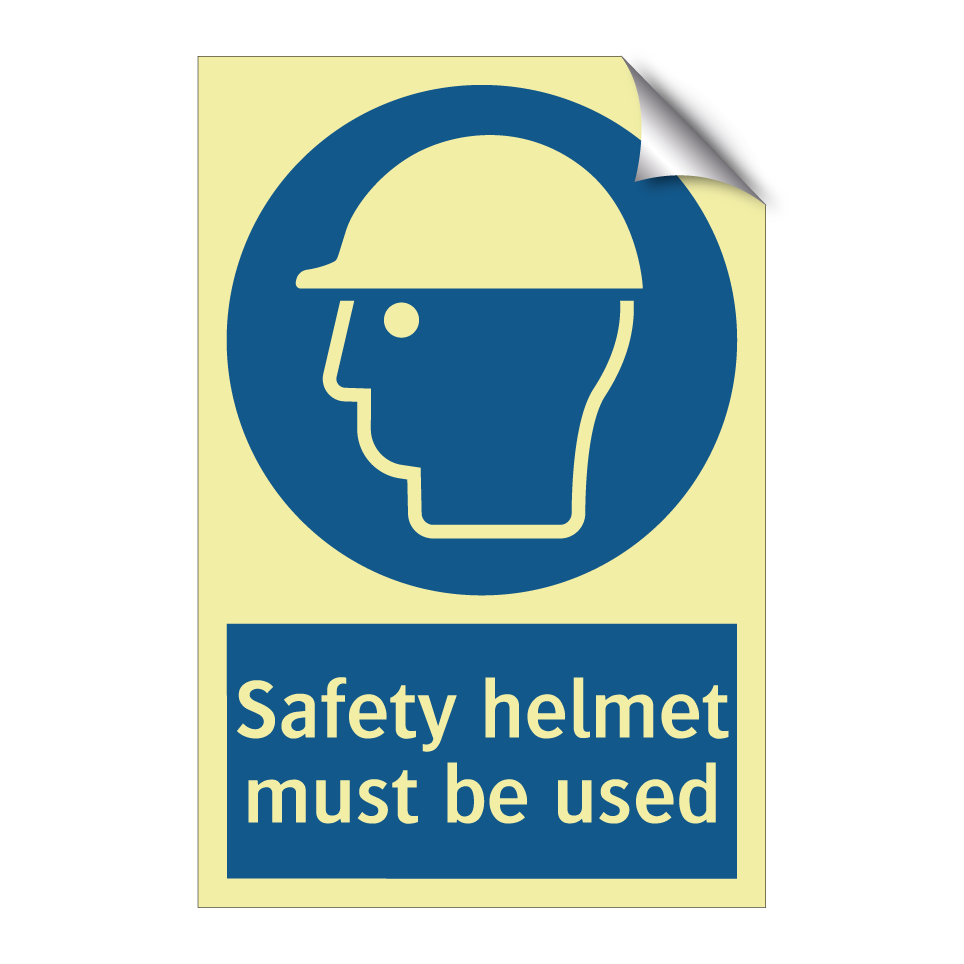 Safety helmet must be used