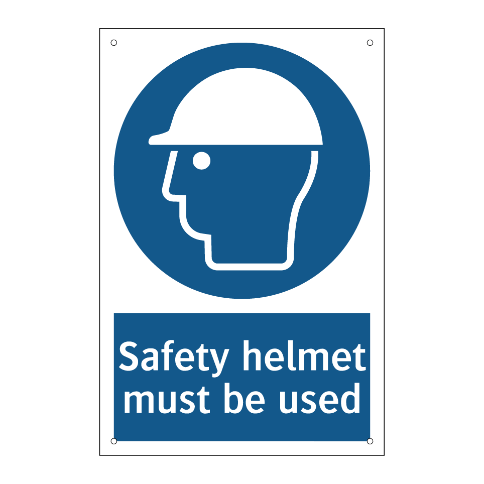 Safety helmet must be used