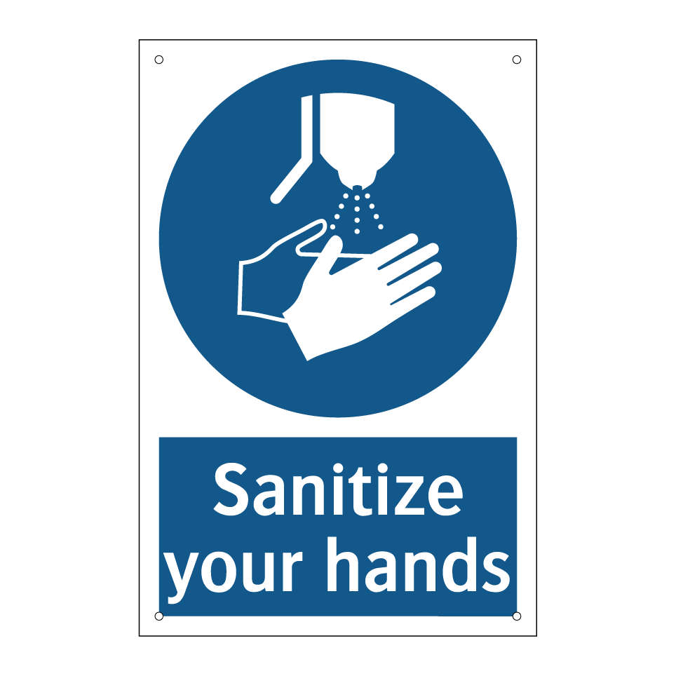 Sanitize your hands