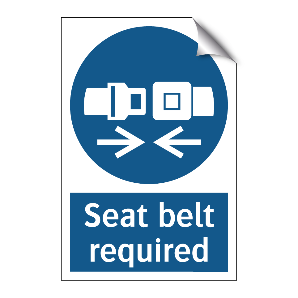 Seat belt required